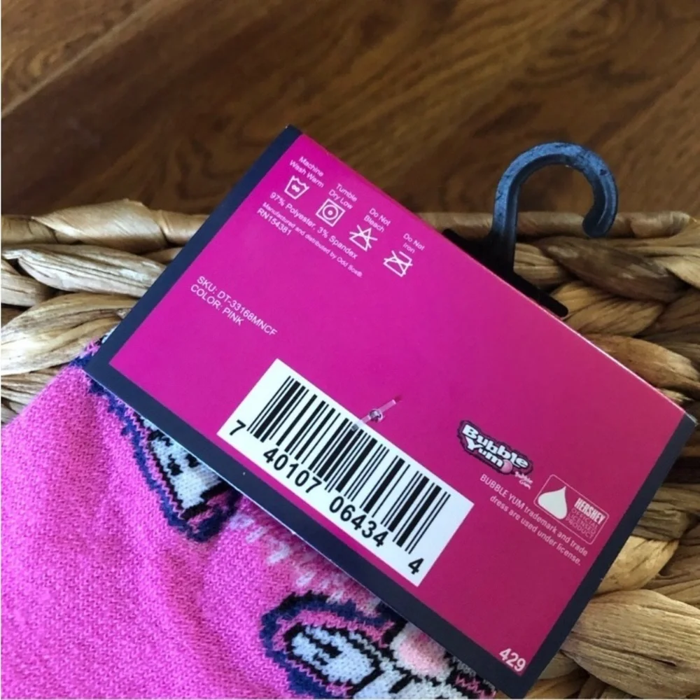 Bubble Yum food crew socks